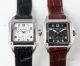 Swiss Grade Replica Cartier Santos 9100 Black Leather Watch (2)_th.jpg
